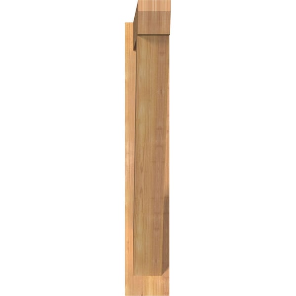 Traditional Slat Smooth Outlooker, Western Red Cedar, 5 1/2W X 34D X 34H